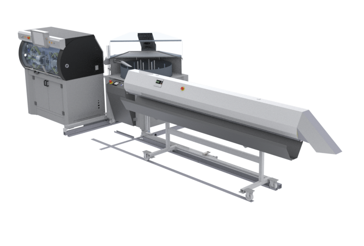 Automatische Wechselvorrichtung Ringwickler und Kabelableger