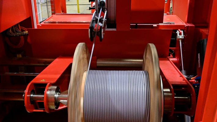 Kabel Wickelung der Ramatech Kabel Aufwickelmaschine